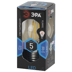 Лампа светодиодная ЭРА F-LED P45-5w-840-E27
