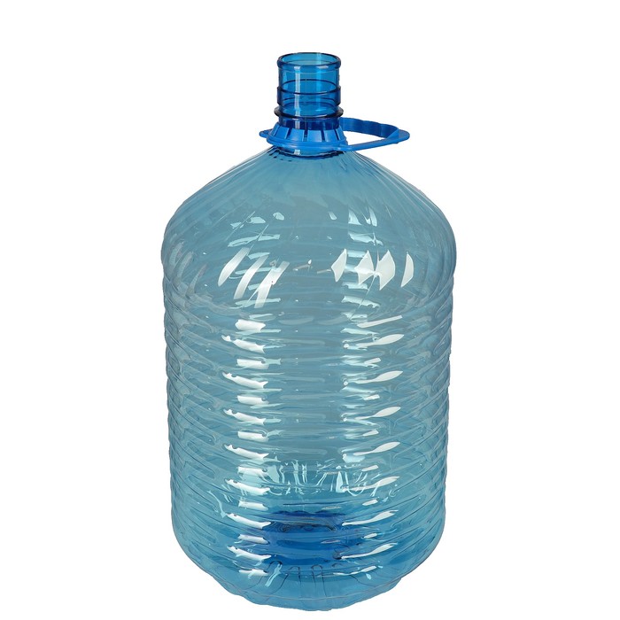 ПЭТ-бутыль 18,9л голубая ребристая